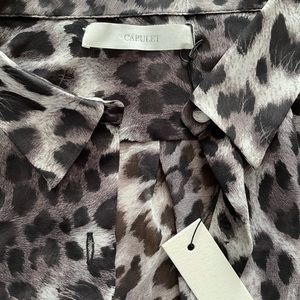 BNWT Sheer Leopard Blouse
